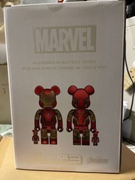 Bearbrick IRON MAN MARK85 CHROME Ver. 100％ & 400％ bearbrick ironman mark 85 chrome 電鍍