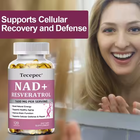 NAD+ Supplement,Anti-Aging,Boosts Energy and Focus,Supports Brain and Skin Health,Nicotinamide Adeni
