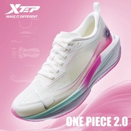 XTEP One Piece 2.0 Women Running Shoes 3D Printing Rebound Wear-Resistant Marathon Outdoor Sports Sh
