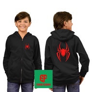 Spiderman Miles Morales Kids Zipper Hoodie Jacket
