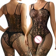 Plus Size Sultry Night Women Sex Body Stockings Crotchless Garter Pantyhose Threadbare Doll High Str