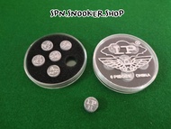 หัวคิว LP ขนาด 11 มิล ฝากลม สีเงิน