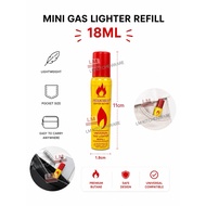18ML MINI GAS LIGHTER REFILL / SMALL GAS BUTANE REFILL / UNIVERSAL LIGHTER MINI GAS REFILL LIGHTER B