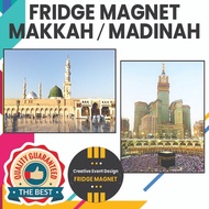 🔥🎁✈ Fridge Magnet Makkah Mekah Mecca Madinah Cenderahati Umrah Haji