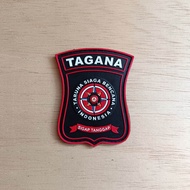 patch rubber logo tagana - taruna siaga bencana indonesia - tempelan aksesoris emblem karet velcro