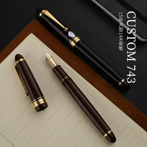 Japan PILOT Custom 743 large 14K Gold pen FA Deluxe Writing Improved Pen highlighter