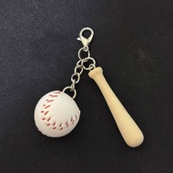 [Kang Ran]Lobster Clasp Baseball Keychain Pendant Simulation Mini Baseball Keychain Sports Goods*lyl