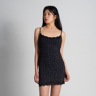 SKIMS Home Slim-fit Vest Dress Sexy Lace Printed Sling High Elastic Dress