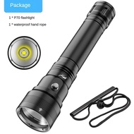 NEW Puteer DV56 Diving Flashlight Yellow Light Underwater 800m Waterproof Diving Yellow Light Lampu