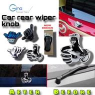 Rear Wiper Knob Glanz Hitman Hangloose Chrome Wiper Hat universal jazz perodua myvi kancil kenari al