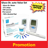 Gluco Dr.Auto A Blood Glucose Monitoring Vale Set (10 Years Warranty)