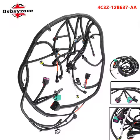 For 9-23-03 for 2004 Ford F250 F350 F450 F-550 Super Duty 6.0L V8 Excursion Engine Harness Wiring 4C