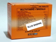 Eurivit-M Tablet Multivitamins + Minerals Box of 100 Tablets