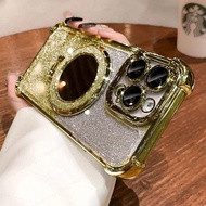 Luxury Glitter Mirror Kickstand Phone Case for Realme C61 C63 C2 C3 C30 4G C30S C31 C33 C35 C53 C51
