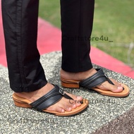 CAPAL LELAKI TUMIT KAYU//CAPAL KULIT//LEATHER SANDALSM