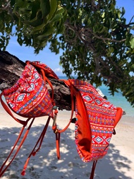 BHUSANAKAN SWIMWEAR บิกินี่รุ่น "Boho Vibes" บิกินี่ผ้าลาย Bohemian Style กางเกงแบบผูก สามารถใส่สลับ