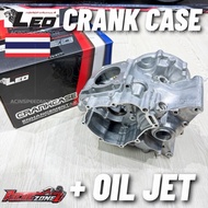 FULL SET LEO CRANKCASE Y15ZR + OIL JET / Y15 CRANK CASE RACING/ Y15 RACING CRANKCASE LEO + OIL JET
