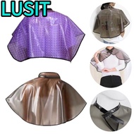 LUSIT Shampoo Capes, Waterproof Professional Hair Dying Apron, PVC Unisex Makeup Cape