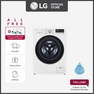 [Bulky] LG FV1410S3WA 10KG Front Load Washer White + Free Delivery + Free Installation + Free Disposal