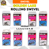 Kili-Kii Rolling Swivel Golden Lake Untuk Pancing Warna Hitam