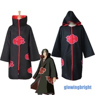 [glowingbright 0714] Animer Cosplay Costume Akatsuki itachi Cloak Superior Quality Anime Convention