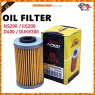 OIL FILTER📣📣Spec/Rs200/D400/Duke200 Oil Filter Modenas Bajaj Pulsar NS200 RS200 D400 APIDO OIL FILTE
