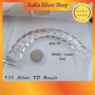 Original 925 Silver TP Bracelet Bangle For Men (800 TP) | Gelang Tangan 800 TP Bangle Lelaki Perak 925 | Ready Stock