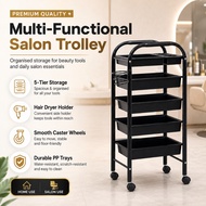 Hairdressing Beauty Salon Trolley Hair Salon Barber Tools Trolley Storage Rack Troli Pulley Hairdres