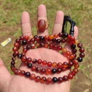 YEMEN AGATE STONE TASBIH FREE YEMEN STONE RING (N)