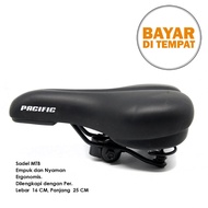Sadel Jok Sepeda Gunung MTB CTB Seli Selis Listrik Empuk Ukuran Dewasa dengan Per Pegas Merk Pacific