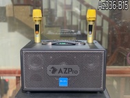 Loa Bluetooth Di Động AZPRO AZ 338 3 đường tiếng Công suất lớn Kèm 2 Micro UHF Cao Cấp Pin khỏe Chốn