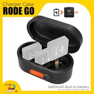 Charger Case RODE GO 2 or 1 Wireless Microphone 3400mAh Battery Type C by Blezzystore
