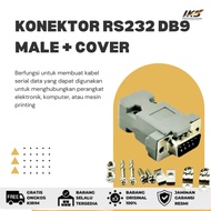 RS232 DB9 MALE Connector + Cover