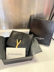 YSL 黑色短款錢包