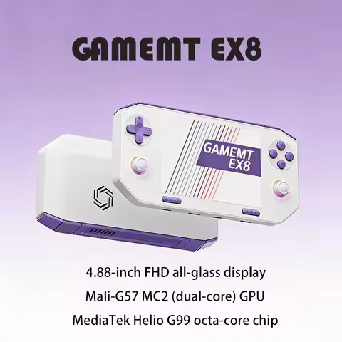 NEW GameMT EX8 4.88-inch HD 1620x1080 Screen Android14 MediaTek Helio G99 Octa-core Retro Handheld G