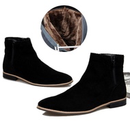 Winter Men's Chelsea Boots - Cotton Material Snow Boots