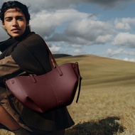 Polene Cyme Mini Lychee Leather Portable Shoulder Tote Bag