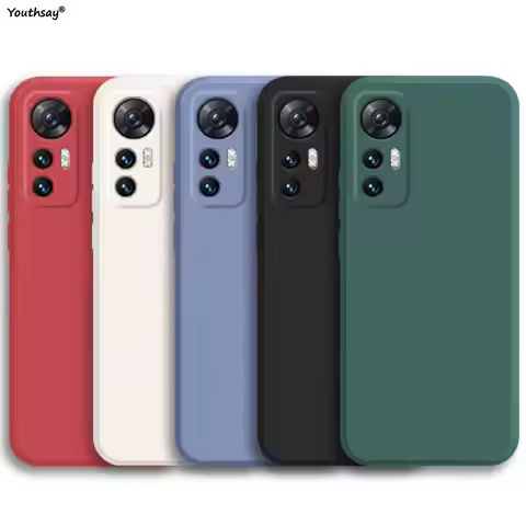 For Xiaomi 12 Lite Case for Xiaomi Mi 12 13 11 Lite 11T Cover Funda Soft Original Liquid Silicone Bu