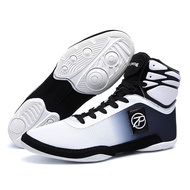 Professional มวยรองเท้าผู้ชายอุปกรณ์มวยรองเท้า COMBAT รองเท้าผ้าใบ Original GYM มวยปล้ํารองเท้า Brea