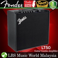 Fender Mustang LT50 50 Watt Electric Guitar Combo Speaker Amplifier with 20 Amp Models, Effects and USB Connectivity