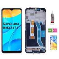 LCD With Frame For Narzo 20 Realme C12 2020 RMX2189 NARZO 30A RMX3171 LCD Display with Touch Screen