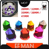 THAILAND STYLE LORRY RIM NUT COVER CHROME COVER 38MM GREEN BLUE SILVER PINK PURPLE ISUZU HICOM HINO 