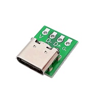 Type-c Female Socket Test Board Double-Sided Positive Negative Plug USB3.1 16P to 2.54 High Current Power Adapter Board