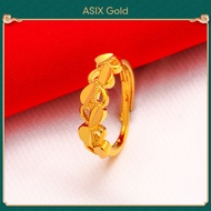 ASIX GOLD 916 Gold Women's Ring Korean Gold Lucky Love Heart Ring