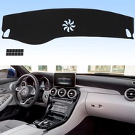 AUQDD Dashboard Cover Mat Fit for 2016-2023 Me-rcedes-Benz C180/ C200/ C250/ C300/ C350e/ C43 AMG/ C
