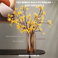 Gold Vase/Flower Vase/Flower Vase/Glass Vase/Nordic Vase/Display Vase