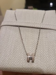 Hermes Mini Pop H Necklace Marron Glace