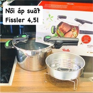 Fissler 4.5L Vitaquick GREEN Pressure Cooker made in Germany with steamer basket