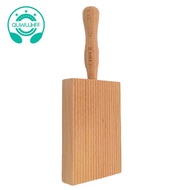 Pasta Making Board, Gnocchi Board, Beech Wood Gnocchi Board Butter Board Dough Scraper for Pasta and