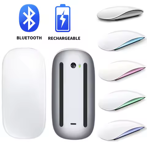 Bluetooth Wireless Mouse Rechargeable Silent Multi Arc Touch Mice Ultra-thin Magic Mouse For Laptop 